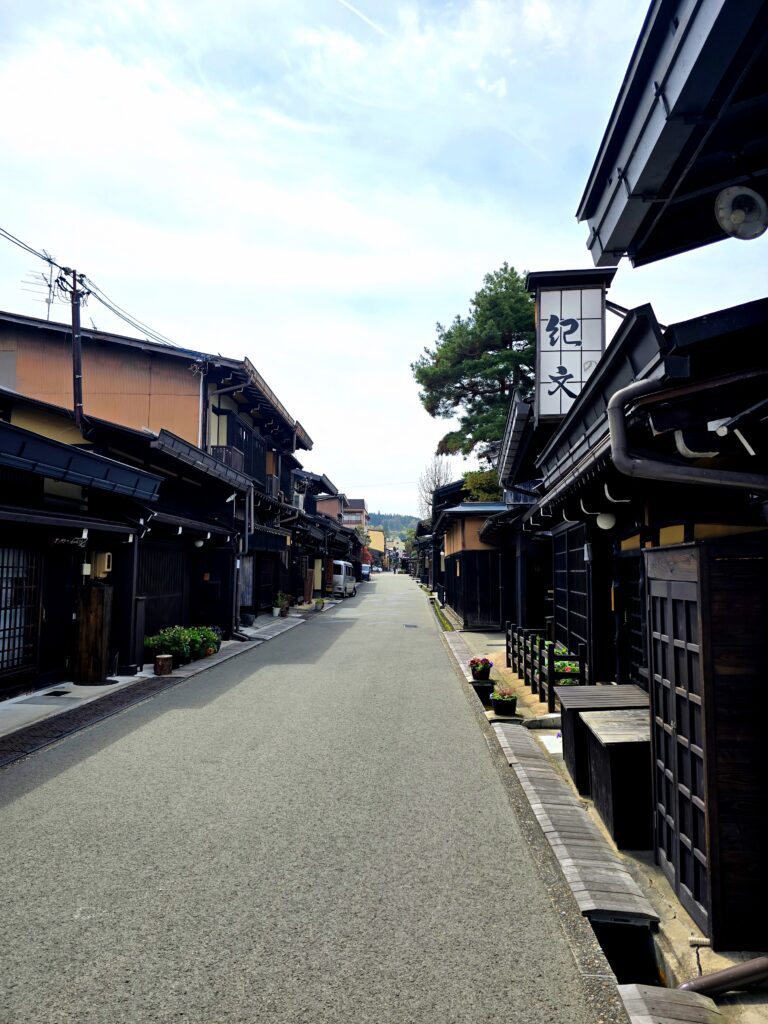 distrito histórico de Sanmachi Suji en la ciudad de Takayama.